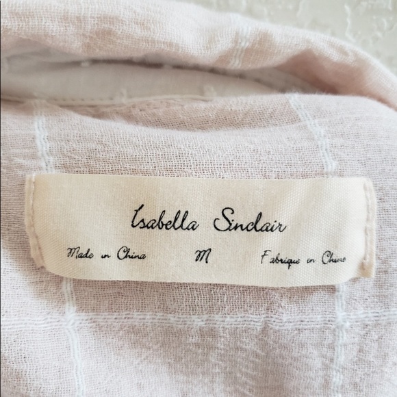 Anthro Isabella Sinclair button up top size Medium - Picture 9 of 9